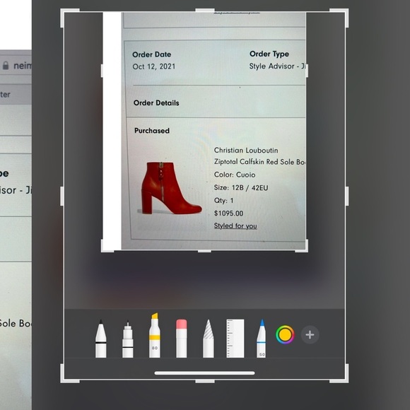 Christian Louboutin Ziptotal 85  Ankle Boots Cuoio - Picture 7 of 8